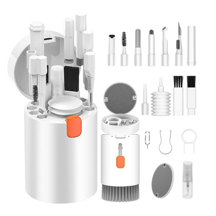 فيتشي مجموعة تنظيف إلكترونيات متعددة الوظائف 20 في 1 – أداة شاملة لتنظيف الكيبورد، اللابتوب، سماعات الأذن، الشاشات والهواتف