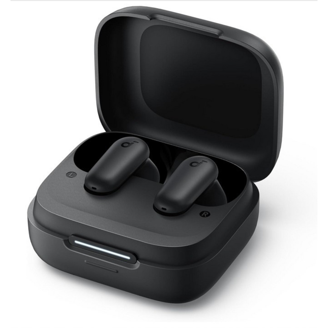 سماعات أذن لاسلكية ساوند كور R50i NC من أنكر – إلغاء ضوضاء نشط 42dB، باس قوي، تشغيل حتى 45 ساعة، مقاومة للماء IP54 – أسود