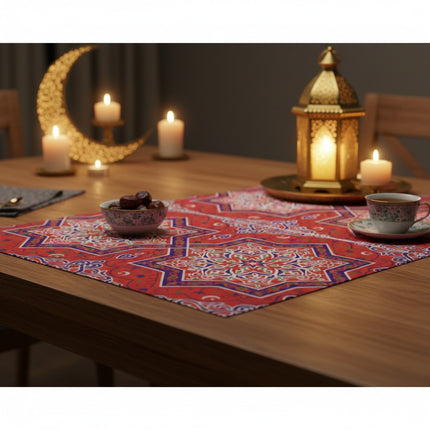 مفرش متعدد الاستخدام بنقوش شرقية/رمضانية