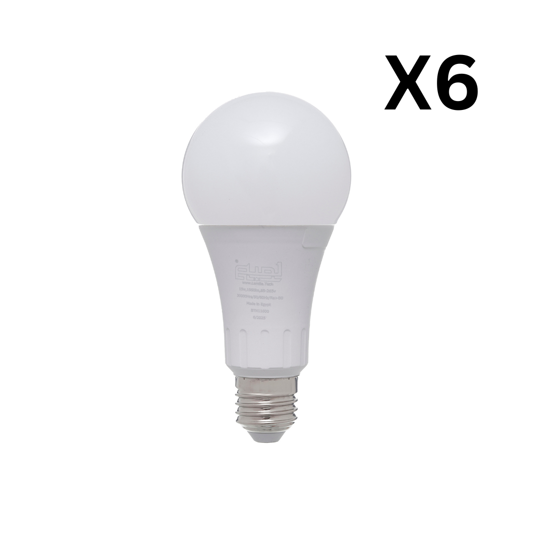 لمبة ليد ١٥ وات إيه٧٠ ضوء أبيض/دافئ | موفّرة للطاقة ٩٠٪، عمر ٣٠٬٠٠٠ ساعة، كفاءة إيه++  ‎LED bulb 15W A70 | cool white/warm white, 90% energy saving, 30,000-hour lifespan, A++ efficiency‎