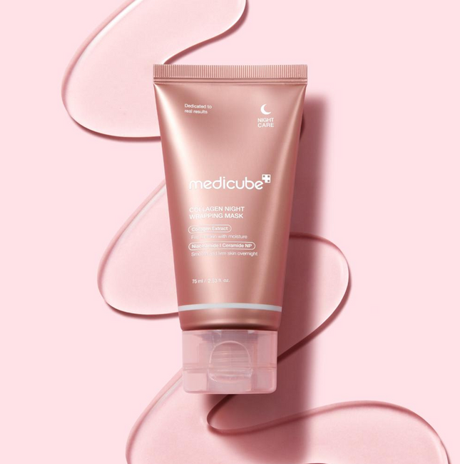 Medicube Collagen Night Wrapping Mask – Hydrating Overnight Peel-Off Mask, 75ml