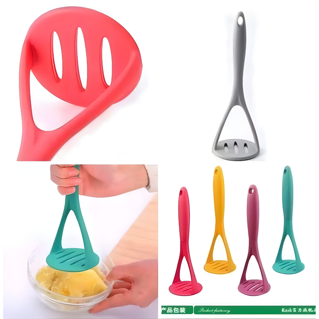 هراسة بطاطس متعددة الاستخدامات – آمنة للتيفال والسيراميك (ألوان متعدّدة)