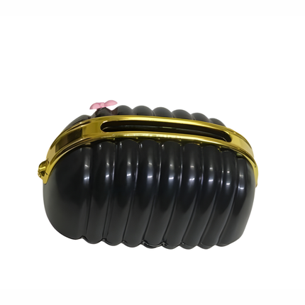 علبة مناديل بغطاء – إطار ذهبي/فضي وتصميم أنيق