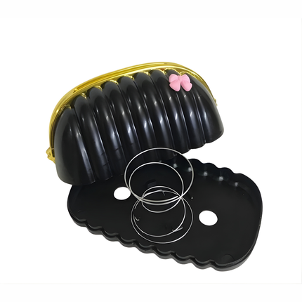 علبة مناديل بغطاء – إطار ذهبي/فضي وتصميم أنيق