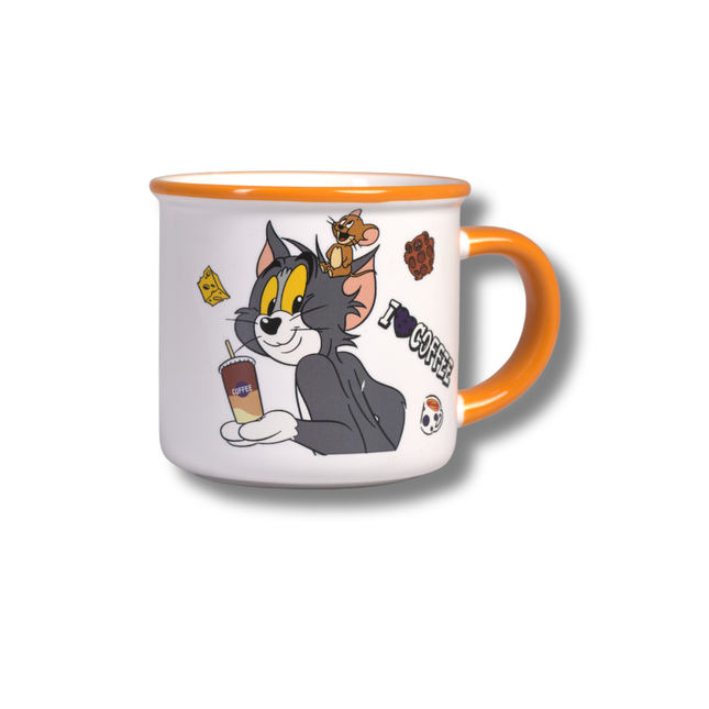 مج توم وجيري بورسلين – مج فردي بيد مريحة وآمن للميكروويف