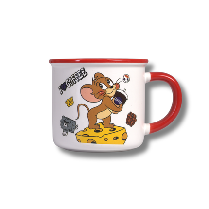 مج توم وجيري بورسلين – مج فردي بيد مريحة وآمن للميكروويف