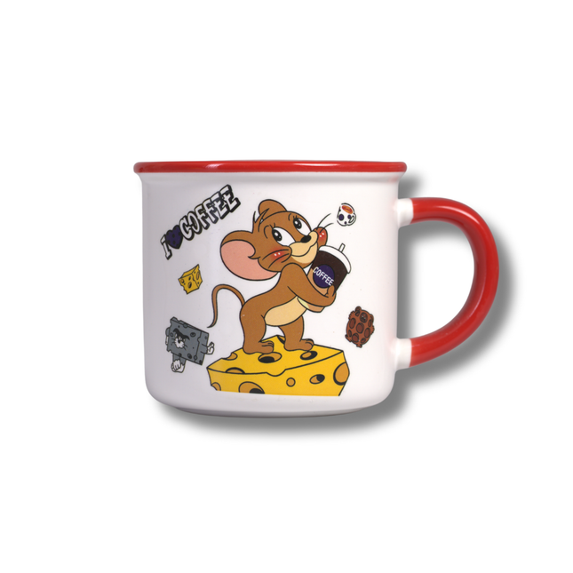 مج توم وجيري بورسلين – مج فردي بيد مريحة وآمن للميكروويف